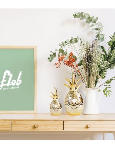 Statuetta Ananas small color oro