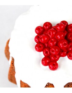 Torta decorata con ribes rossi 2