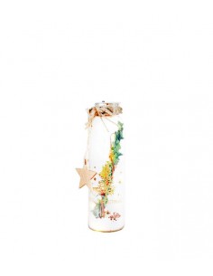 Vasetto luminoso con ghirlanda