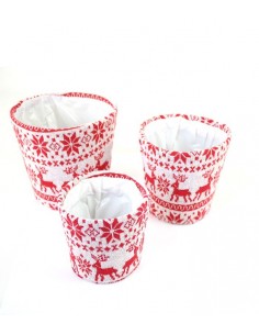 Vasi natalizi in tessuto... 2