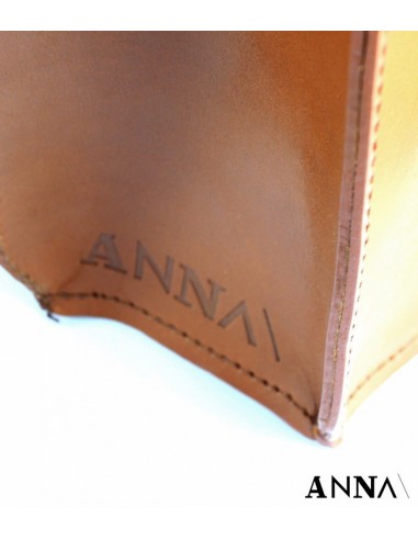 ANNA vaso in pelle naturale