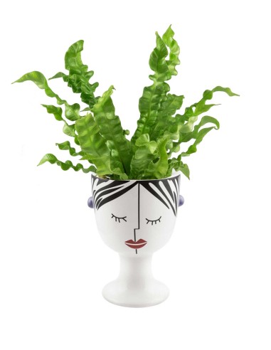 Tranquilla | Vaso per piante con viso...