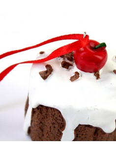 Cupcake appendere con ciliegia