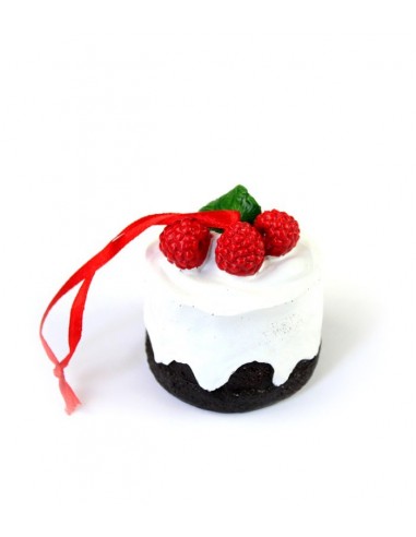 Cupcake da appendere con lamponi