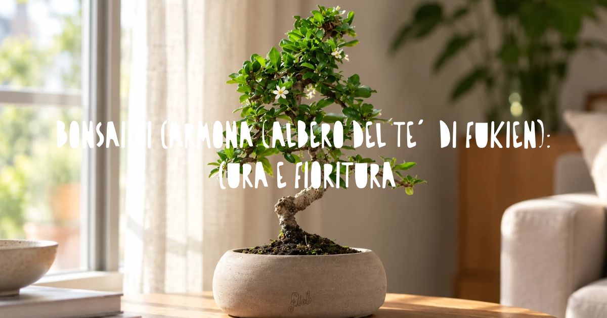 Bonsai di Carmona (albero del tè di Fukien): cura e fioritura