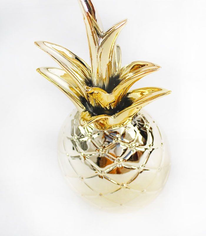 Statuetta Ananas small color oro