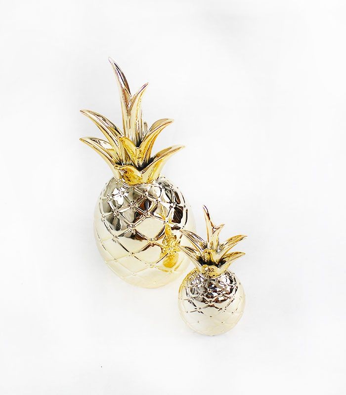 Statuetta Ananas small color oro