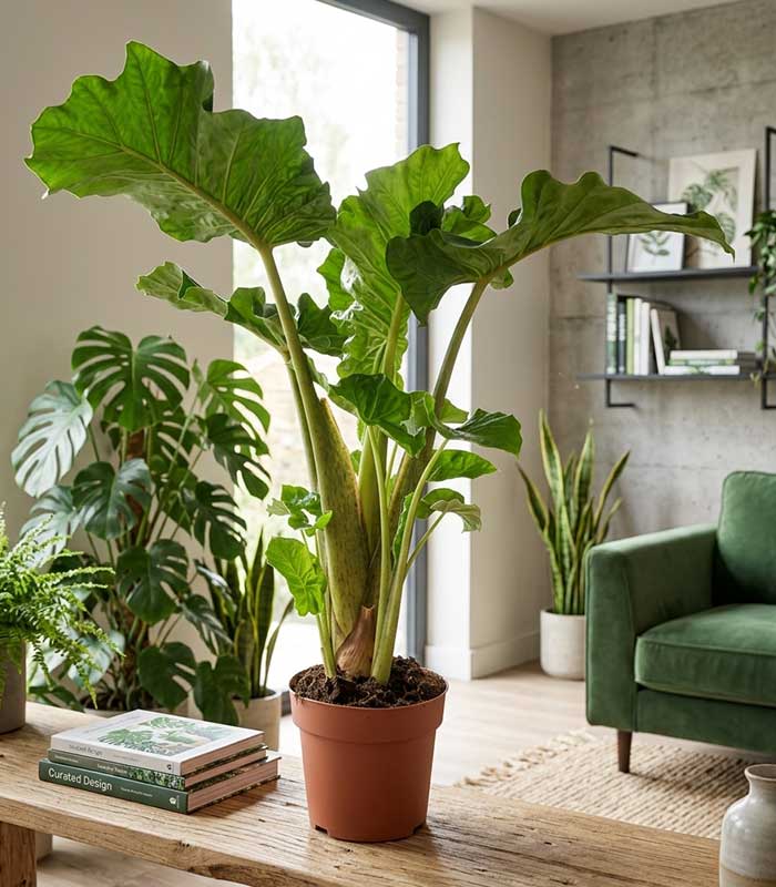 Alocasia Low Rider | Vaso 17 cm, altezza 65 cm